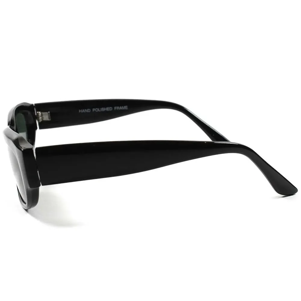 Classic Black Mens Womens Vintage Retro Fashion Small Rectangle Sunglasses B92